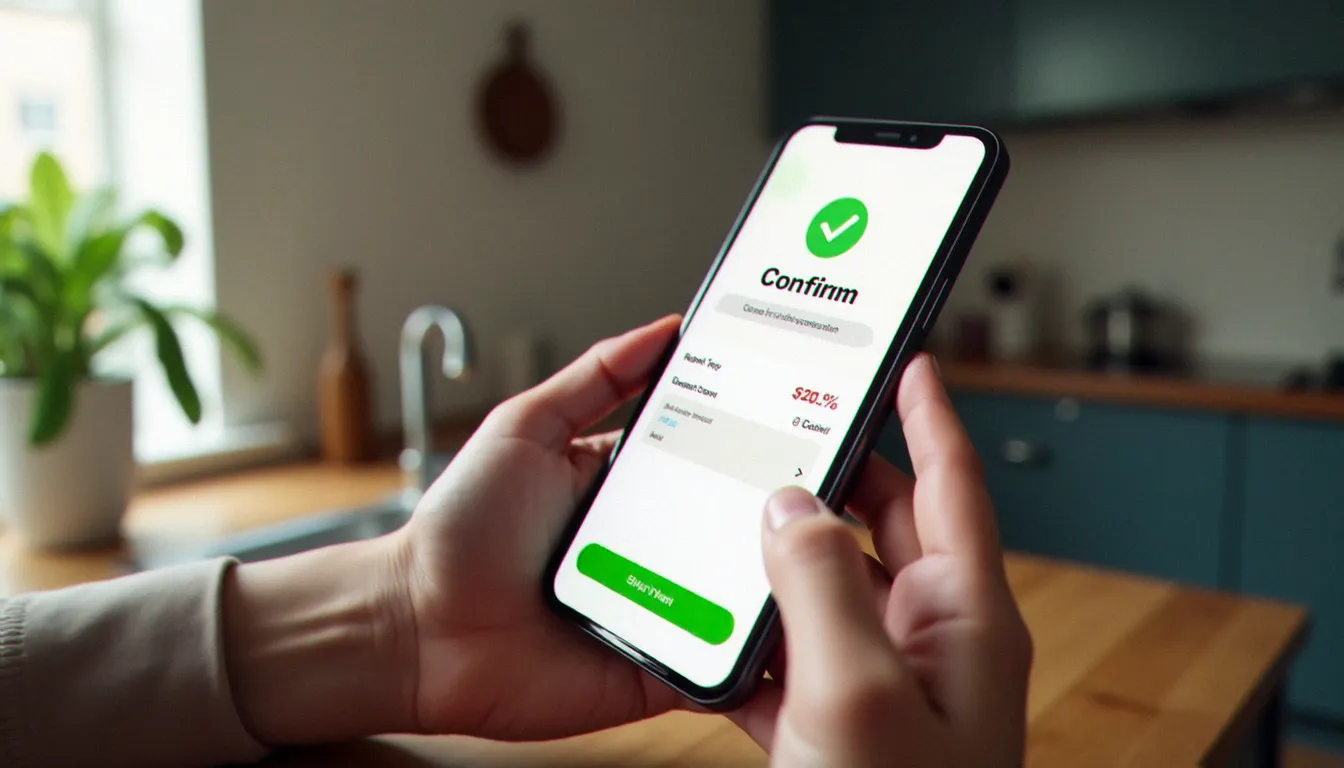 Confirmation de l'application d'un code promo Sosh lors d'une souscription en ligne sur mobile
