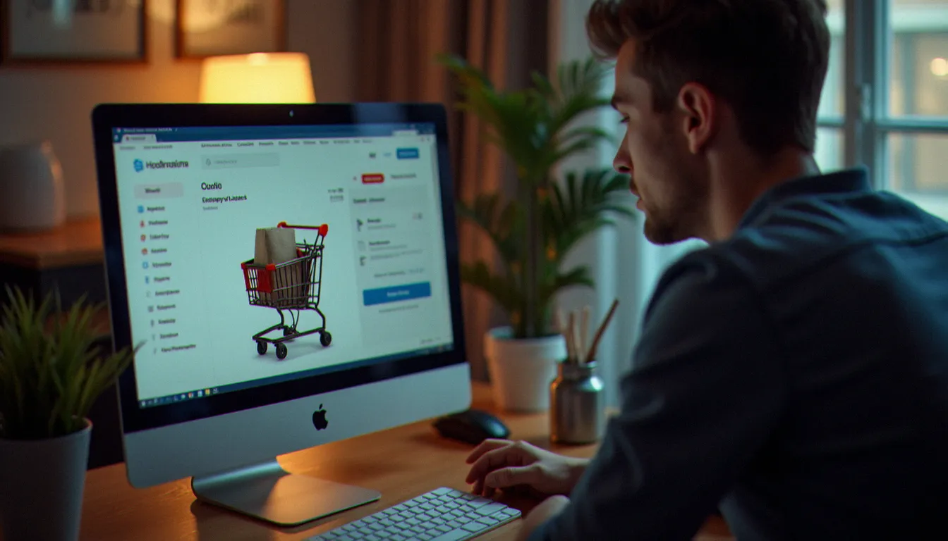 Vérification d'une commande avant de valider un achat avec un code promo sur une vente privée