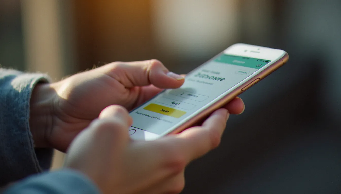 Saisie d'un code de parrainage dans l'application mobile lors de l'inscription
