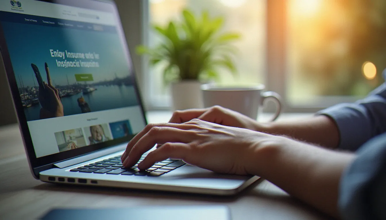 Personne souscrivant en ligne à une assurance MAAF via son espace client pour le parrainage