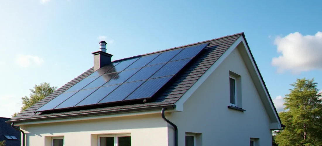 Panneaux solaires Sunology installés sur le toit d'une maison française avec code promo réduction sunology sun_rjhomesolar pour économiser à l'achat